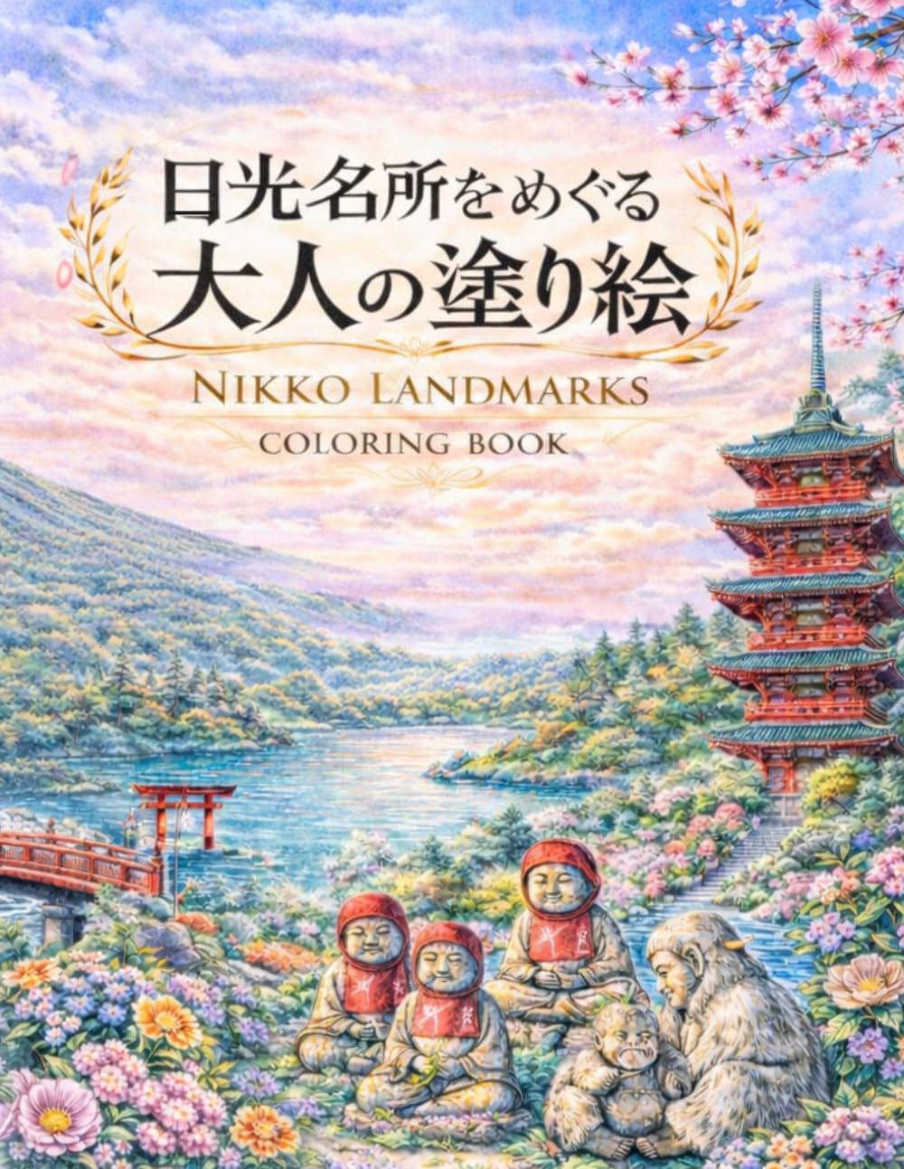 日光の絶景を楽しむ 大人の塗り絵