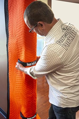 Miniatura 4 de Forearm Forklift FFDJSSWW - Protector de jamba de puerta, clip de resorte de acero, sostiene manta móvil o cartón al marco de la puerta para evitar