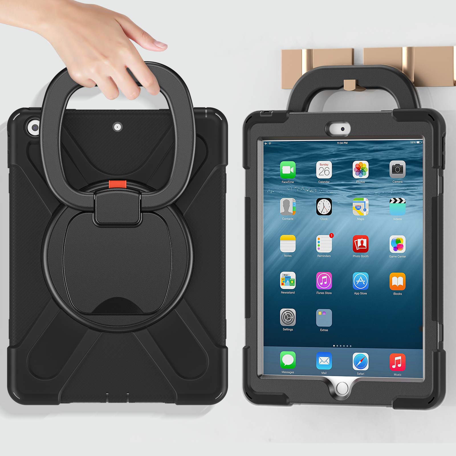 BelleStyle Custodia per iPad 2018/2017 9.7 Pollici - Custodia per