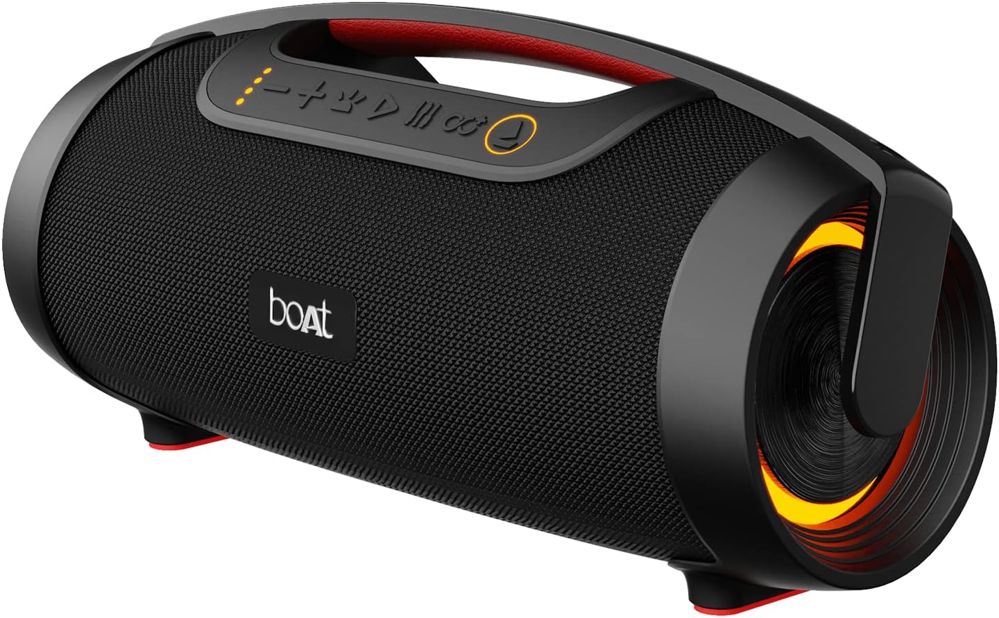 Boat Stone 1450 Portable Wireless Speaker with 40W RMS Signature Sound, RGB LEDs, TWS Feature, Multi-Compatibility Modes, IPX5 Water Resistance, EQ Modes(Black Storm)