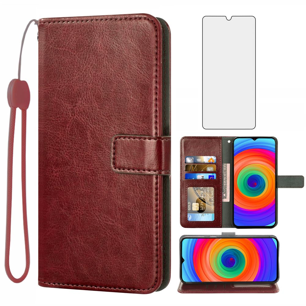 Coque Ulefone Note 14 Pro protection écran verre trempé rabat cuir - 8