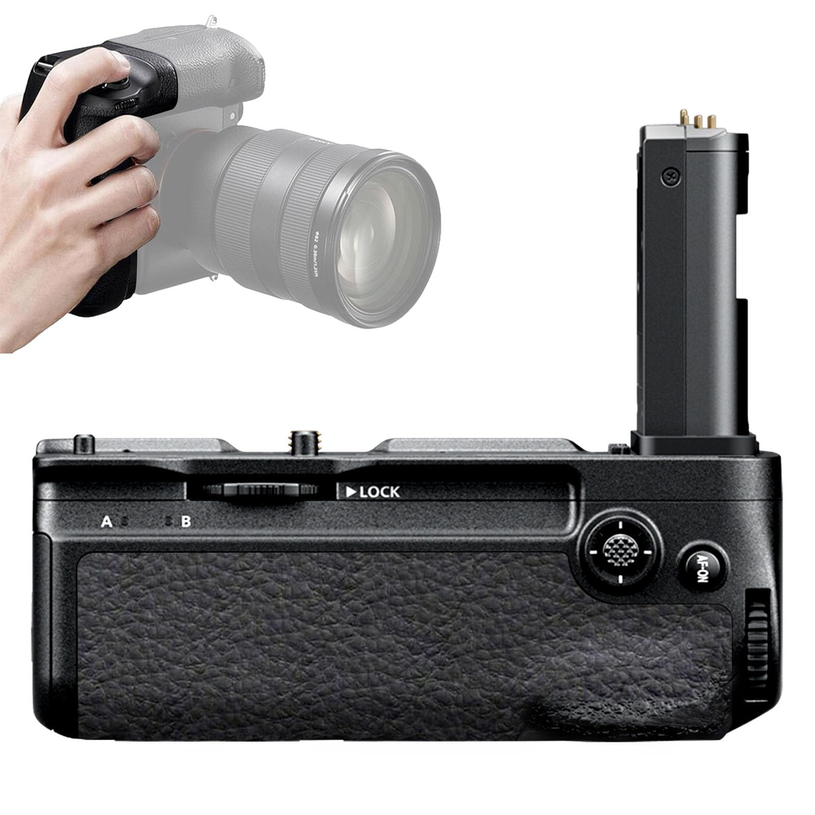 Nkmooxe MB-N12 Battery Grip for Nikon Z8 Cameras, Replacement for Nikon Z8 Battery Holder?Holds 2 EN-EL15b/EN-EL15a/EN-EL15 Batteries.