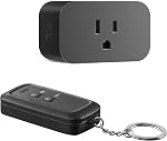 DEWENWILS Indoor Remote Control Outlet, Wireless Remote Light Switch, No Interference, No Wiring, 15A/1875W, 100ft RF Range, Compact Design, Programmable