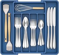 Vista 31 de Lifewit Organizador Grande de Cubiertos y Cajones, Bandeja Expandible para Utensilios de Cocina, sin BPA, Soporte para Cubiertos y Cubertería