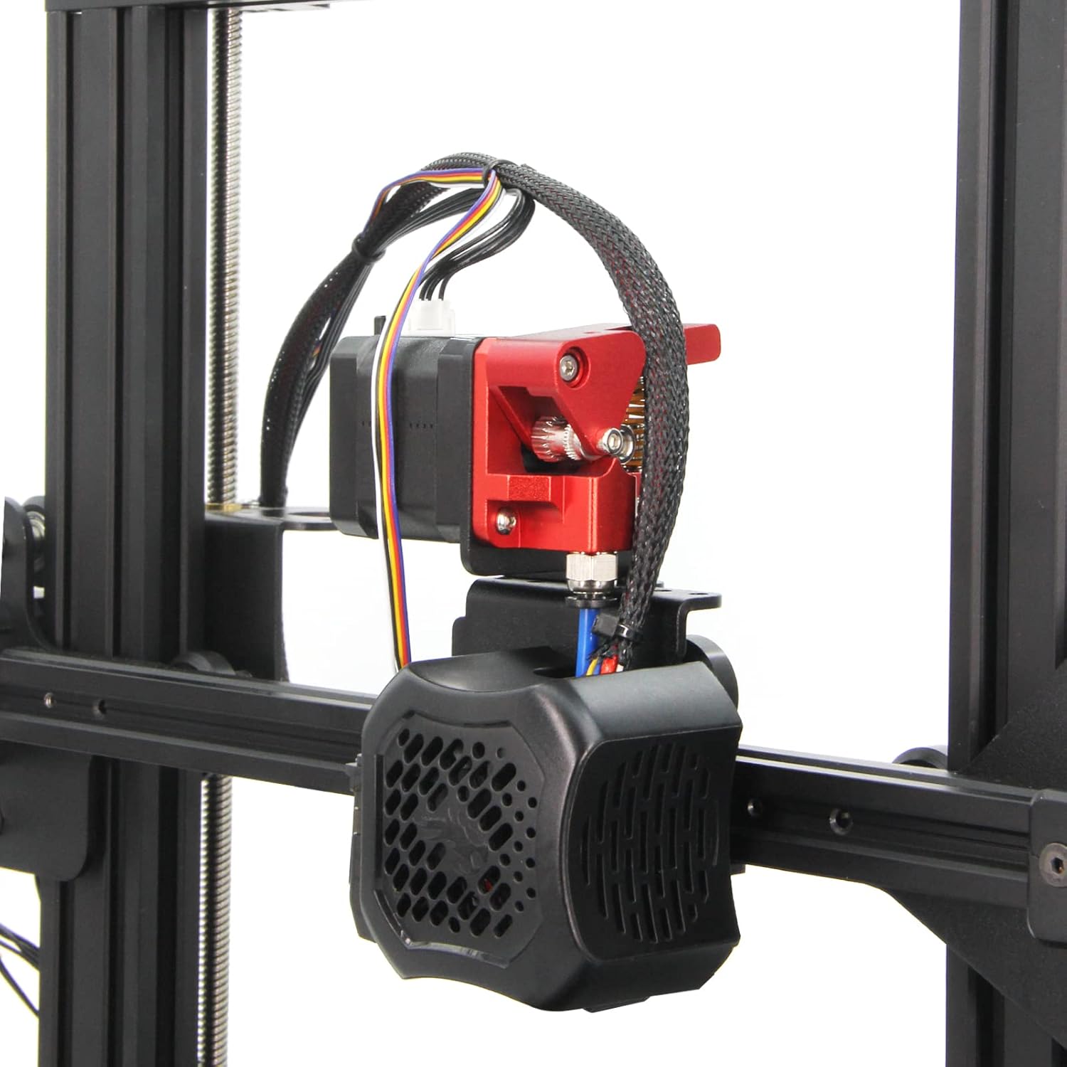 Ender 3 Direct Drive Upgrade Kit Aluminum Plate with Dual Gear Extruder Kit with Motor Easy Print TPU Flexible Filament for Ender3/3 V2/3 Pro/CR10 (Aluminum Plate+Dual Extruder+Motor Kit)