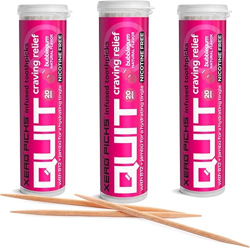 Xero Picks Palillos de dientes con sabor infundido para ayudar a dejar de fumar, sin nicotina (paquete variado de café, paquete de 4) sin OMG Kosher
