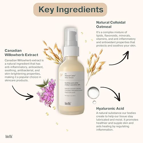 Miniatura 4 de Birth Skincare Suero para bebés para recién nacidos y bebés, sin esteroides y seguro para calmar la piel propensa al eczema, erupciones y