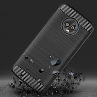 Vista 2 de Asuwish Funda compatible con Moto G6 y protector de pantalla de vidrio templado, accesorios de celda, fundas protectoras de silicona para Motorola