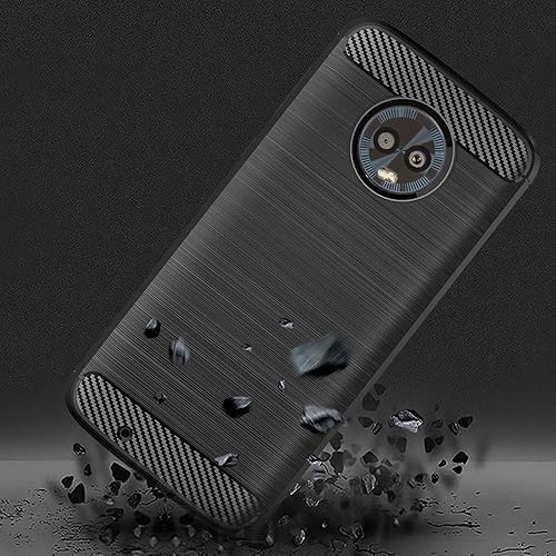 Miniatura 2 de Asuwish Funda compatible con Moto G6 y protector de pantalla de vidrio templado, accesorios de celda, fundas protectoras de silicona para Motorola