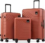 Coolife Carry On Luggage Expandable Hardside Upgrade PC Durable Lightweight Travel Suitcases with Dual Spinner Wheels & TSA Lock (Navy, Carry-On 20-Inch)