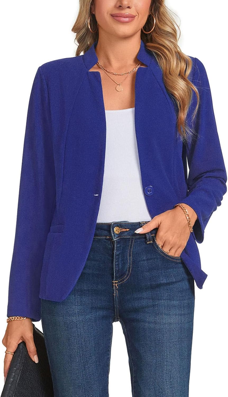 Blazers for Women Casual Long Sleeve Button Front Work Office Blazers Jacket with Pockets 2025, S-2XL - Image 5
