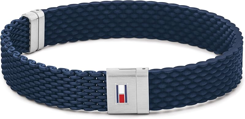 Tommy Hilfiger Jewelry Bracelet pour Homme en Silicone en noir ou bleu