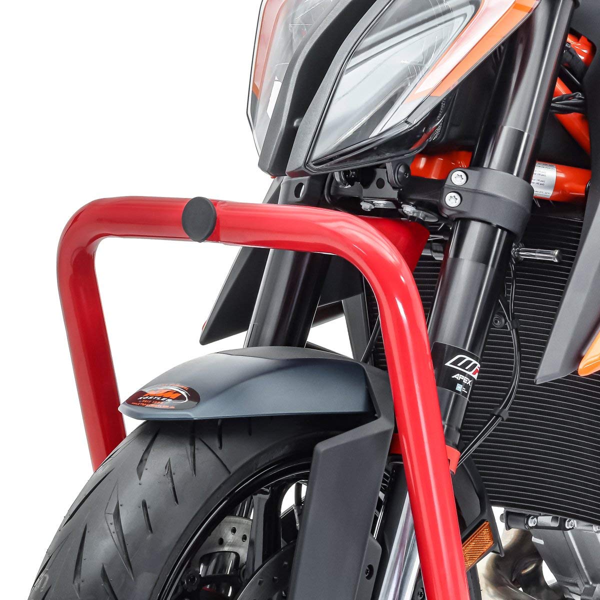 Caballete Moto Delantero a tija V5 Compatible para KTM 690 Duke R 13-17 Rojo