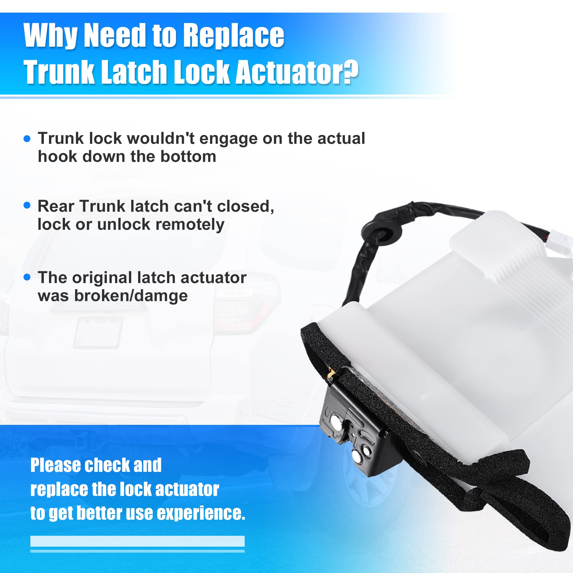 Amazon | X AUTOHAUX トランクラッチロックアクチュエーター 69110