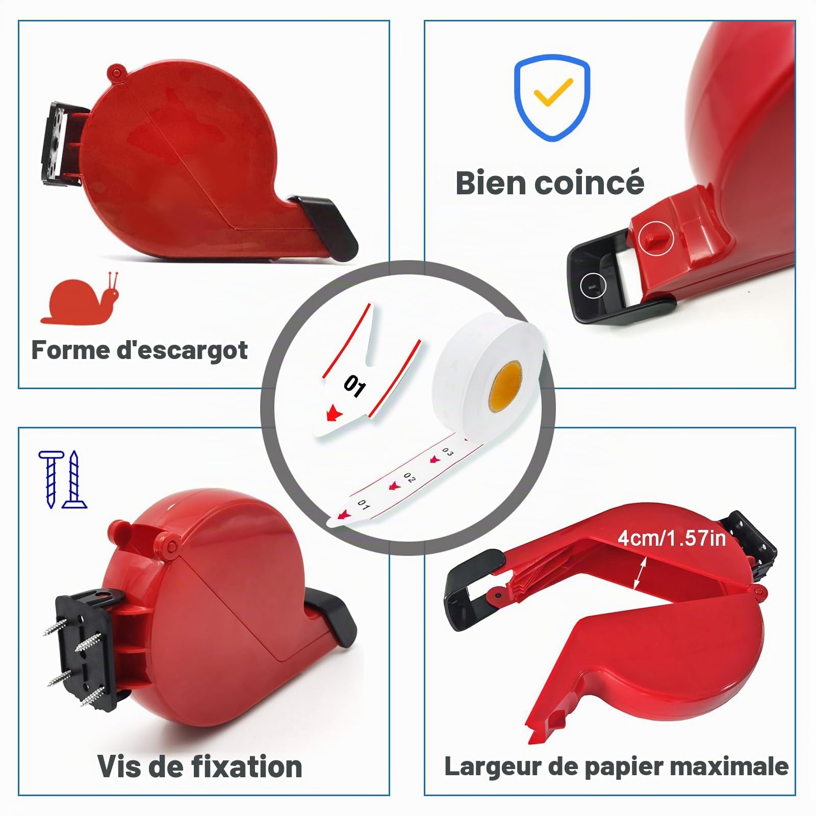 Distributeur de tickets avec Rouleau attente (2 Chiffres/00-99) | Machine Tickets pour Gestion de File
