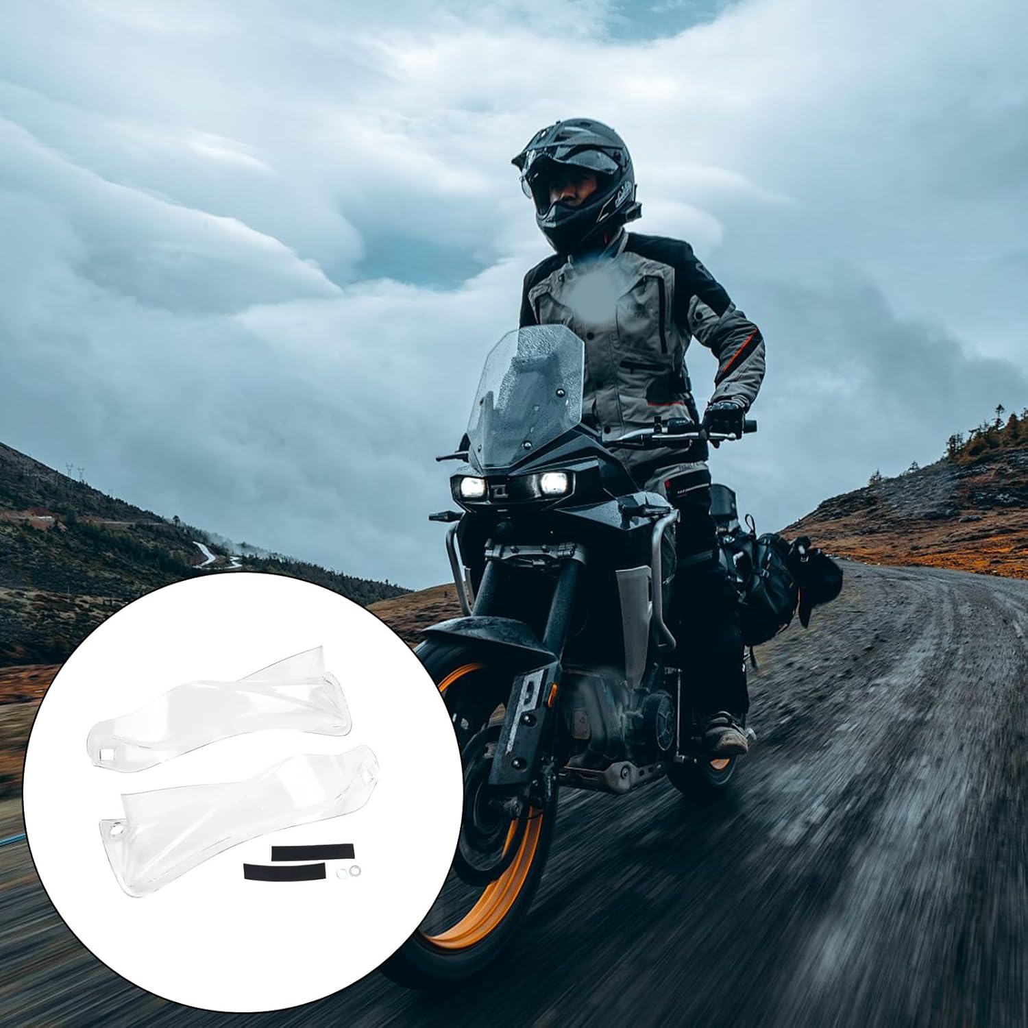 1 Pair Motorcycle Handle Protector Windshield Guard Shield Modification Accessories Guard for 2019-