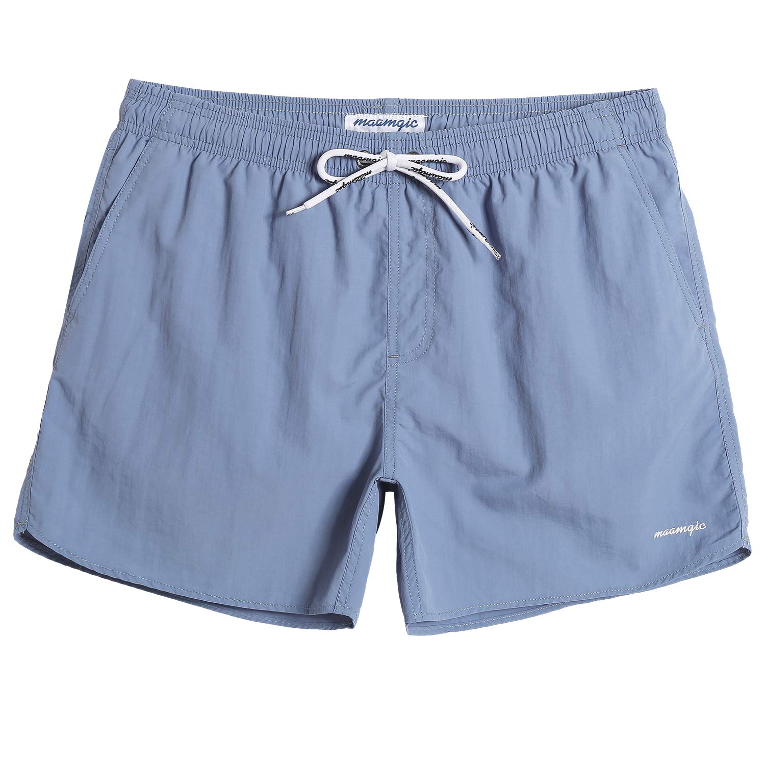 Mens Slim Fit Quick Dry Short Swim Trunks with Mesh Lining-image-20