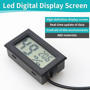 3PCS Digital Thermometer Hygrometer Mini Temperature Humidity Gauge
