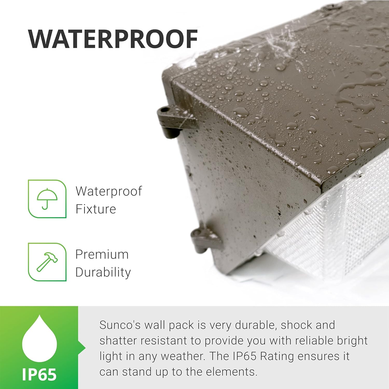 Flаѕh Dеаlѕ - 50% оƒƒ Sunco Lighting 3 Pack 80W LED Wall Pack, Daylight 5000K, 7600 LM, HID Replacement, Waterproof IP65, 120-277V, Bright Consistent Commercial Outdoor Security Lighting - ETL