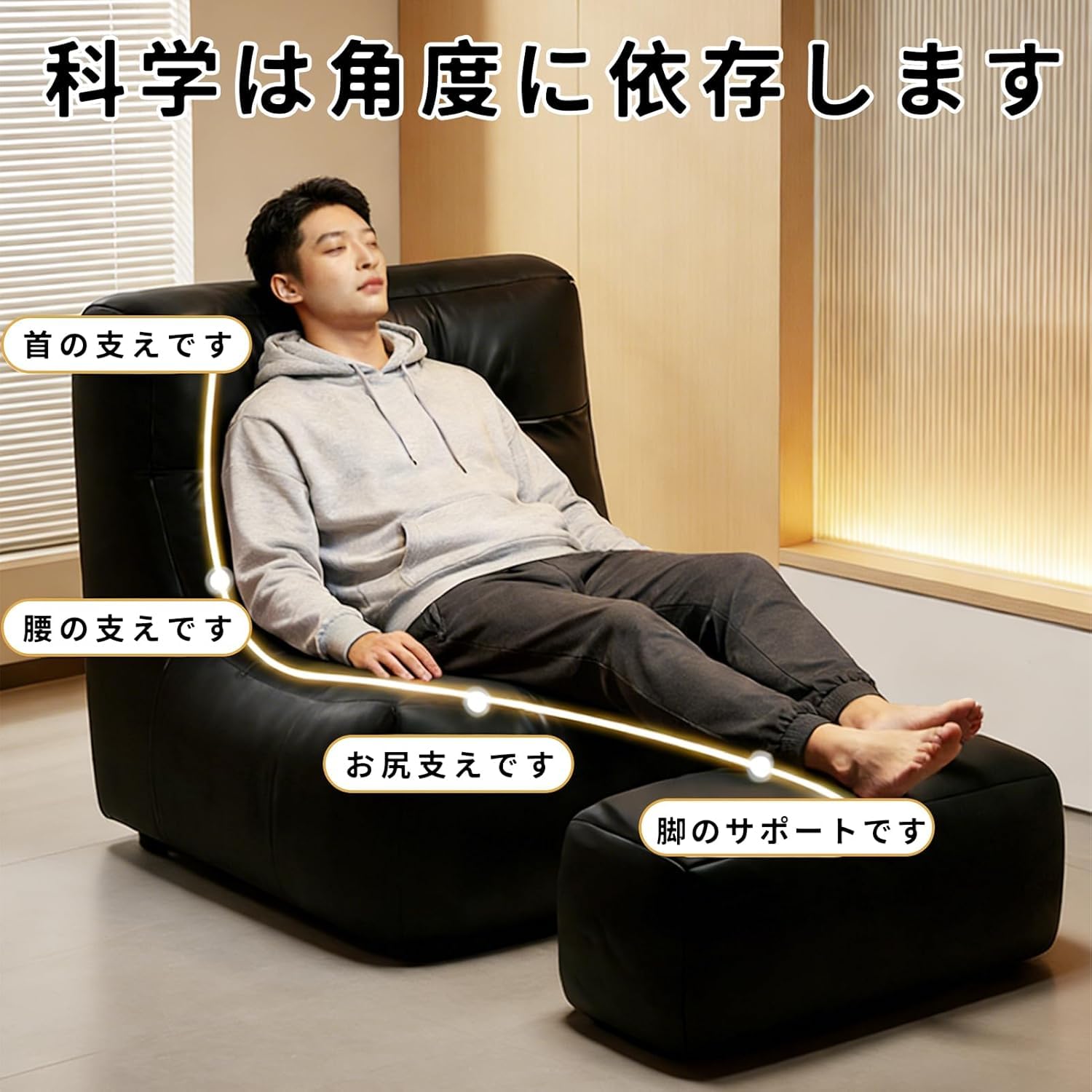 Amazon.co.jp: ビーズクッション ソファ 一人掛け 座椅子ソファー 一人