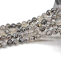 Vista 13 de Asingeloo Cuentas de piedra natural de lapislázuli para hacer joyas, manualidades hechas a mano (0.315 pulgadas, lapislázuli azul)