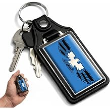 Brotherhood 1970-1972 Compatible with Pontiac Trans Am Nose Emblem Design Keychain Key Holder Key RingFor Men and Women