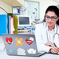 Vista 4 de Fabbay 25 piezas de calcomanías magnéticas para nevera, nevera, decoración divertida, médica, para nevera, nevera, portátil, casillero