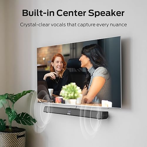 Miniatura 5 de Monster Barra de sonido SB100 para Smart TV, barra de sonido de 120 W con sonido dinámico DSP, pantalla LED, fácil configuración, Bluetooth 5.4,