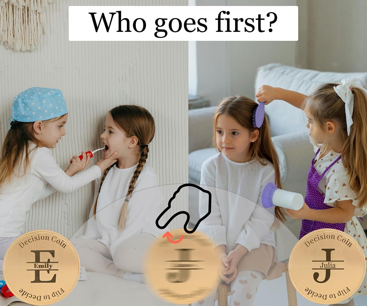 Custom Funny Double Sided A or B Decision Coin Personalized Solid Brass Coin Engraved Coin for Daily Decisions & Unique Keepsake Gift