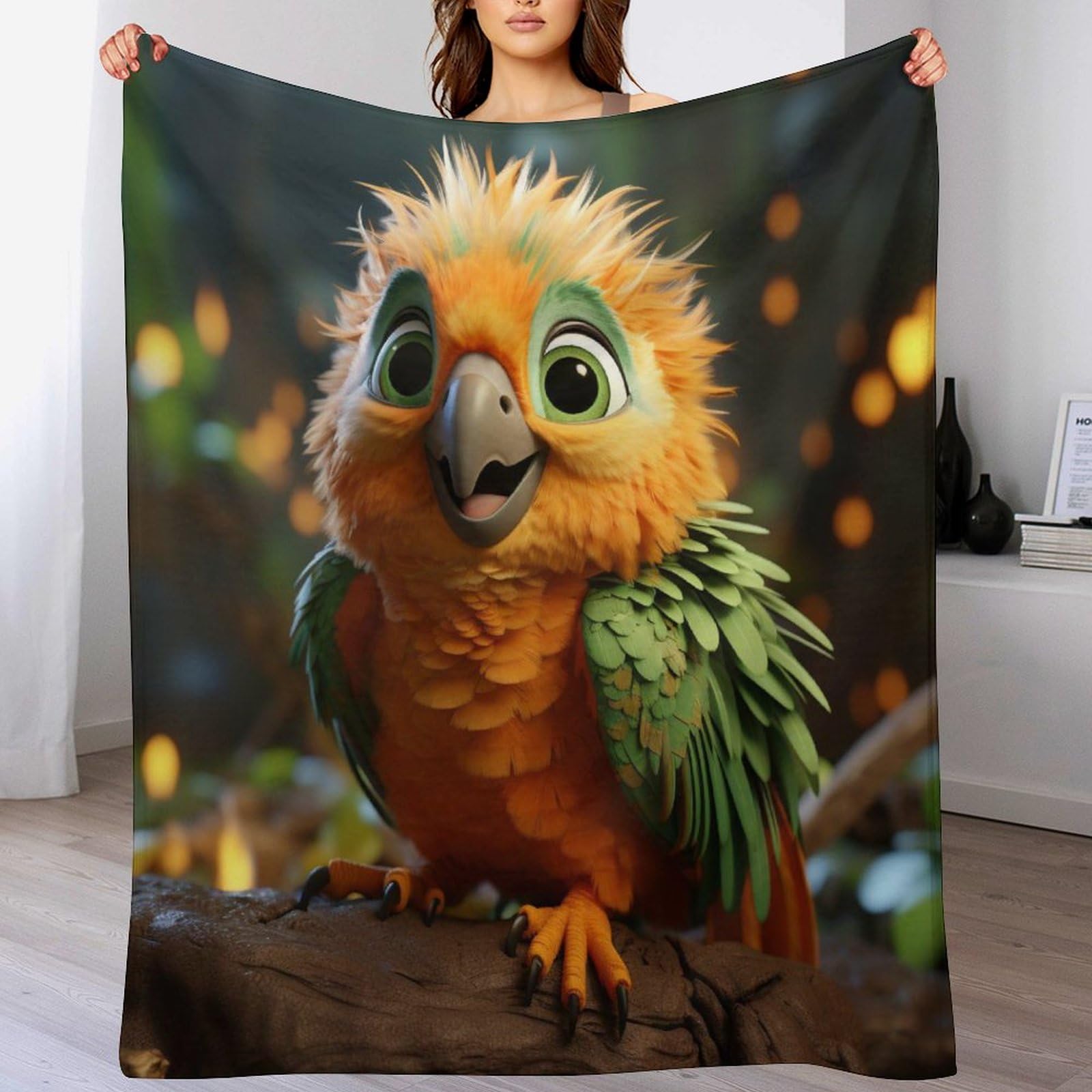 Couverture douce flannel oiseau mignon un cocon chaud de tendresse
