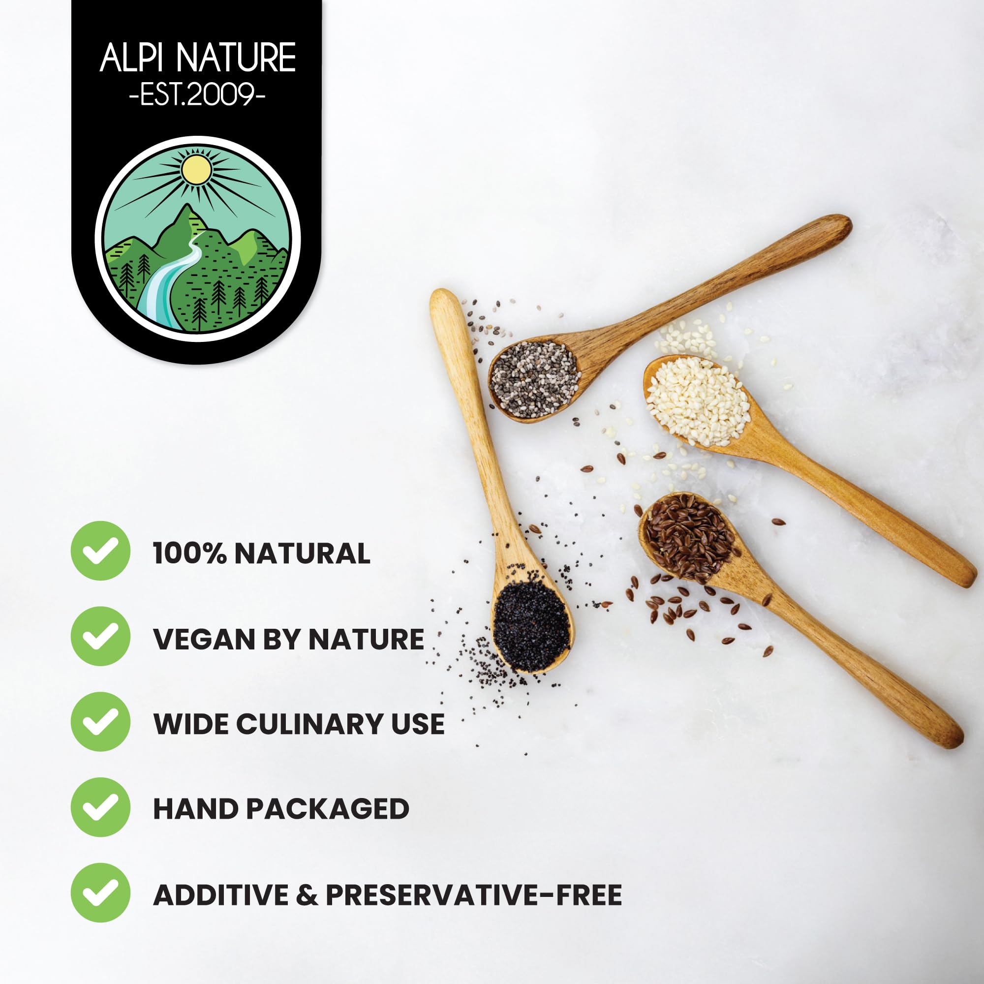 Alpi Nature Łuskane Nasiona Konopi 500g, Łuskane Nasiona Konopi, Całe Łuskane Ziarna Konopi