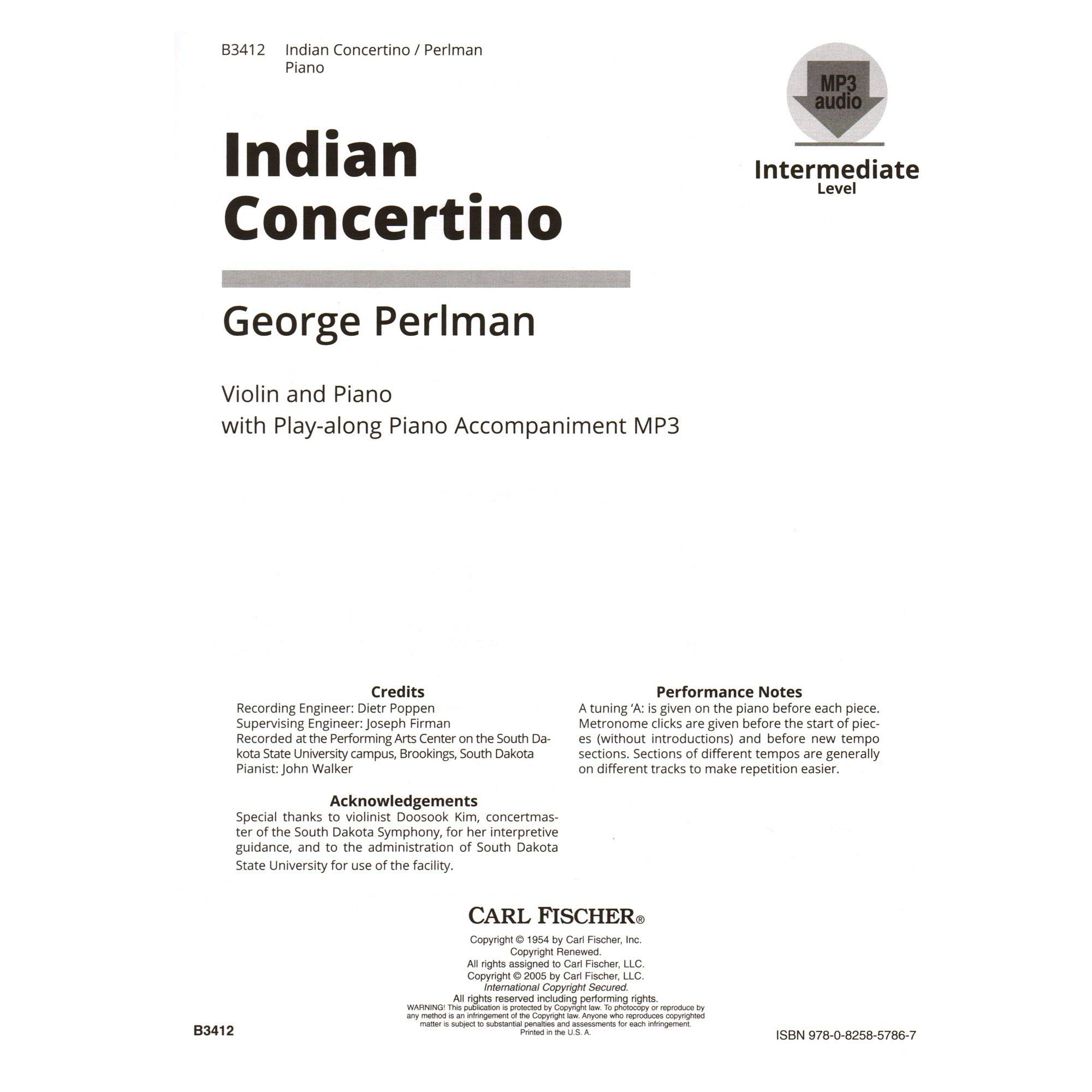 Indian concertino violon +cd