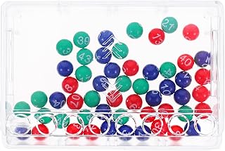 DECHOUS ポータブル宝くじ機 ビンゴセット 用手動抽選機 透明デザイン パーティーゲーム 1Set