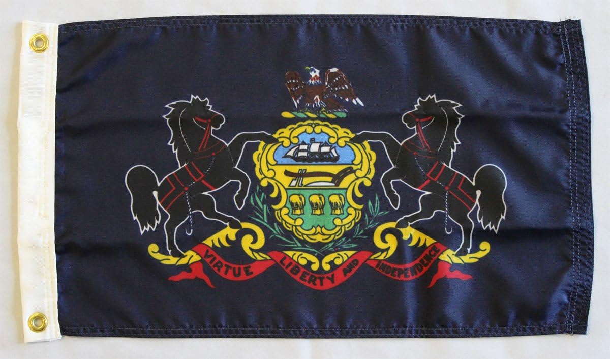 Pennsylvania - 12 in X 18 in Nylon State Flags