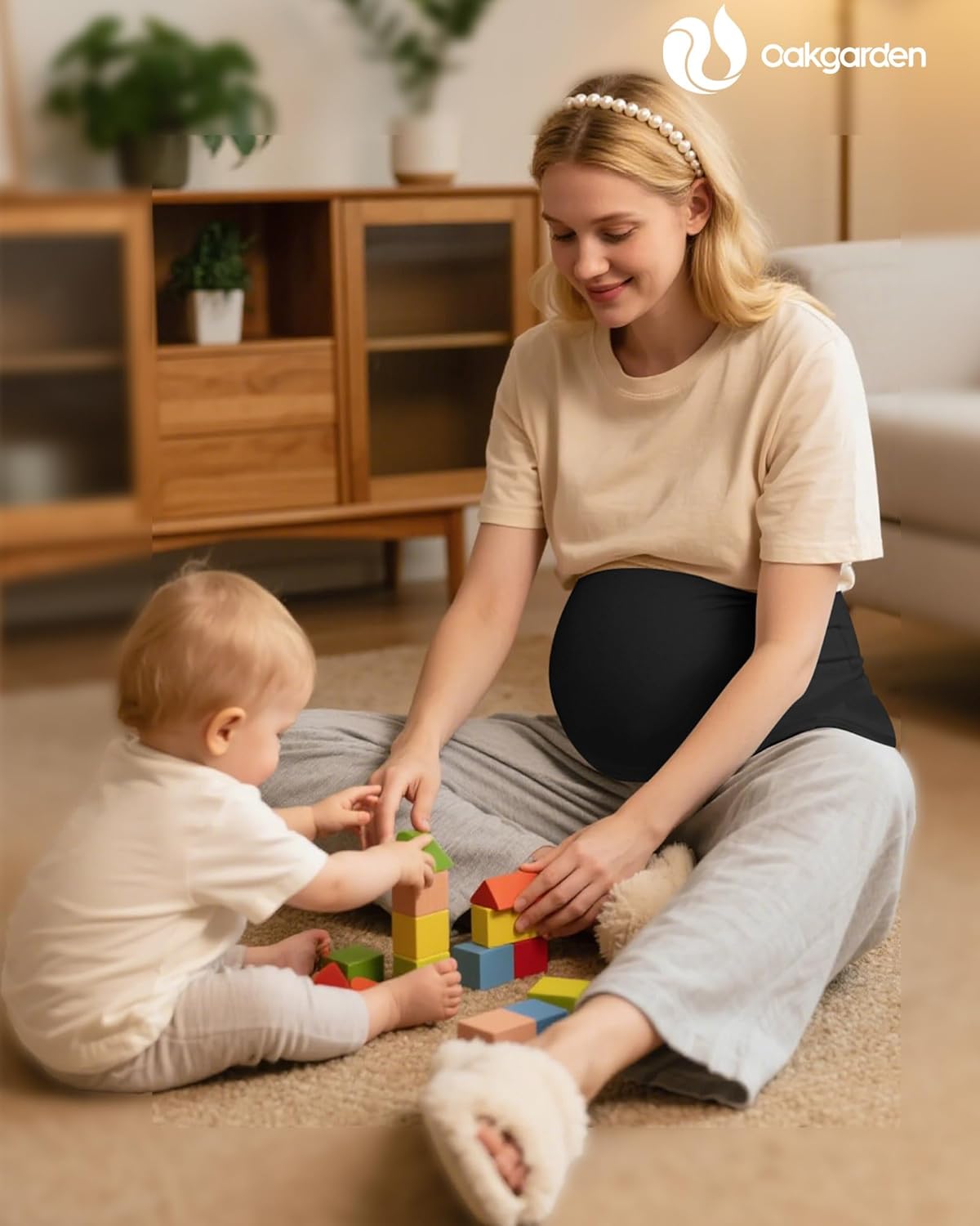 4 pack Maternity Belly Bands Pregnancy Postpartum Shirts Pants Extender Support Stretch Belt for Pregnant Women - Image 3