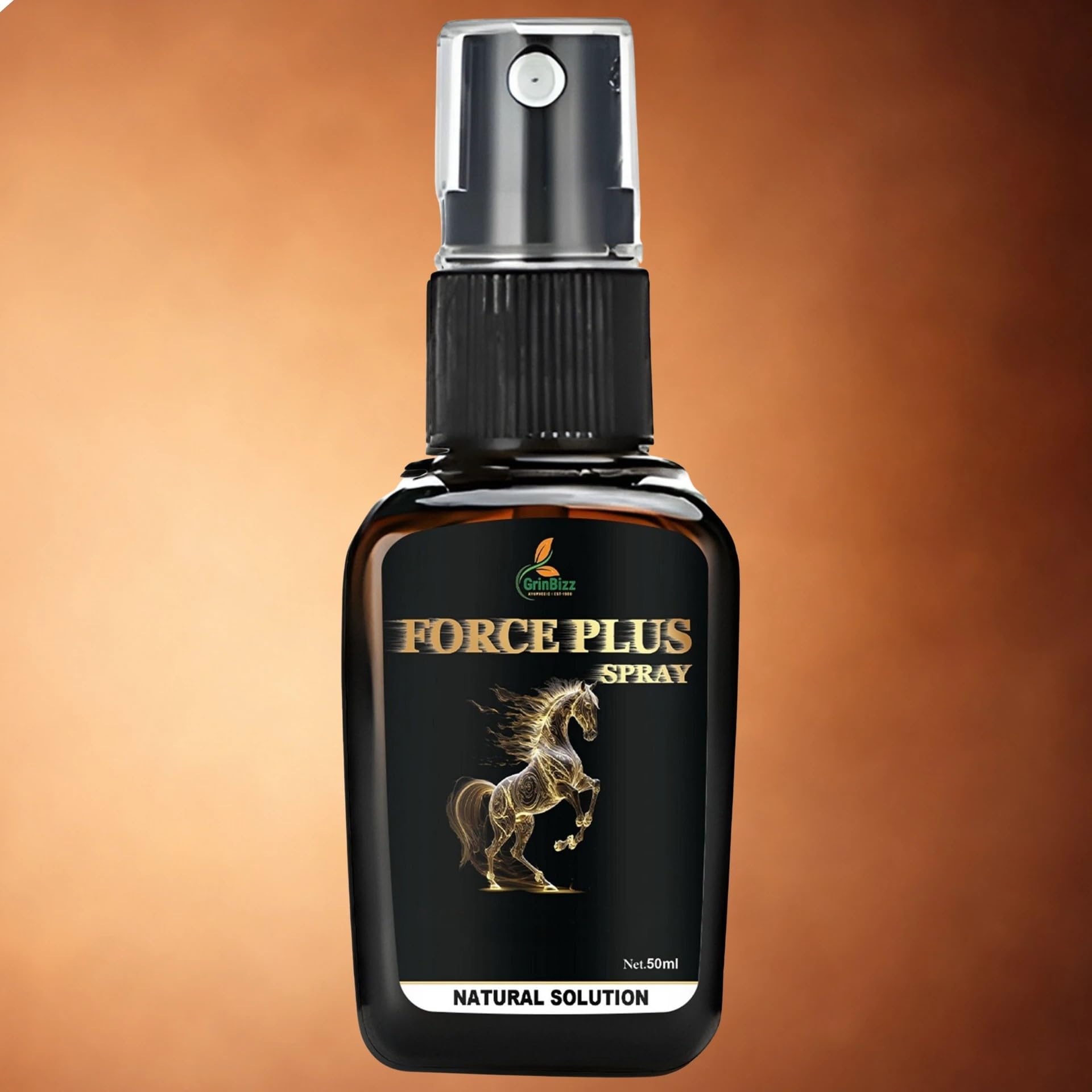 force plus spray, best for men vitality, boost timing, 50 ml | ayurvedic formula, pump spray bottle, men's wellness, natural ingredients, compact 50 ml