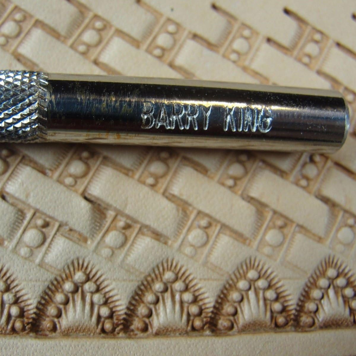 Stainless Steel Barry King - #4 Wishbone Border Stamp (Leather Stamping Tool)