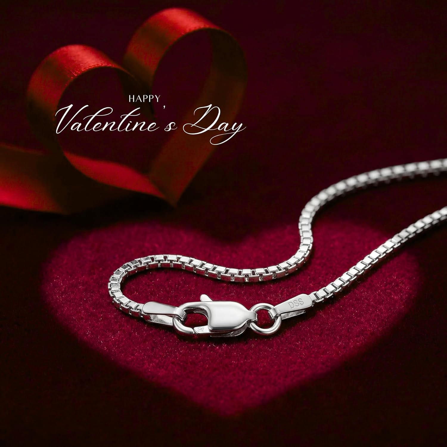 DSS 925 Sterling Silver Necklace for Women, Box Chain 1.5mm, Lobster Claw Clasps, Sterling Silver Chain, Italian Jewelry for Women, 16in - 36in - Image 5