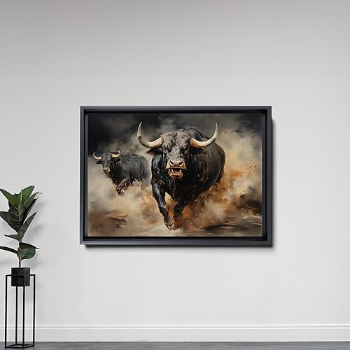 Miniatura 5 de Captivating Brilliance, Abstract Prints, Textured Bull Prints on Canvas, Handmade Artwork of Extraordinary Abstract Expression, Wall Art, Art Decor