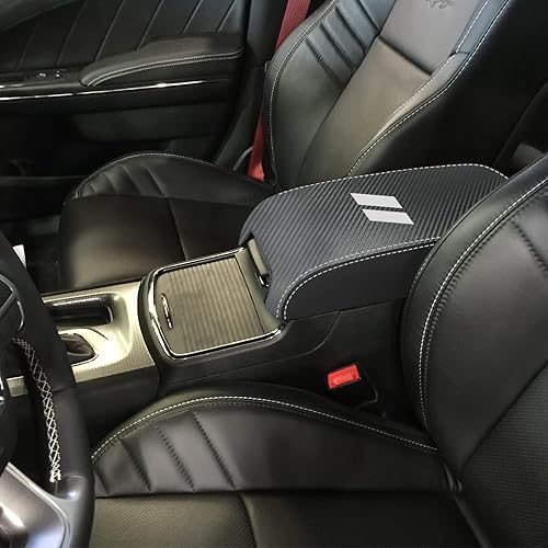 Miniatura 5 de Funda para reposabrazos de consola central de automóvil para Dodge Charger 2022 2023 2011-2021para Chrysler 300 2011-2022 2023, de piel,