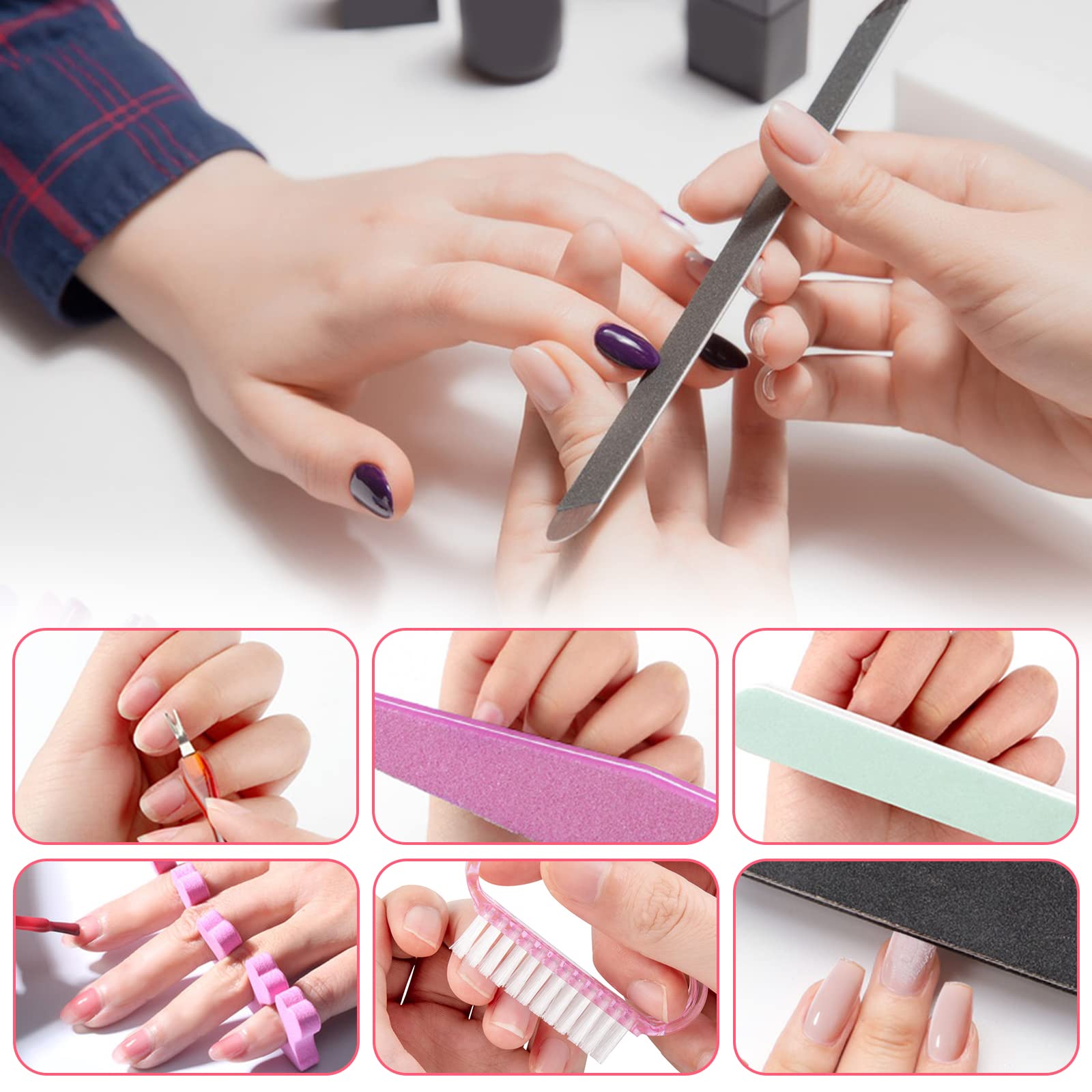 Kit de Nail Art,23 Piece Kit de Nail Art Pinceau,Pinceau Nail Art Ongles,5 Stylos Dotting,30 Striping Tape,Nail Art Accessoires Professionnel kit Kit de démarrage Nail Art pour femmes