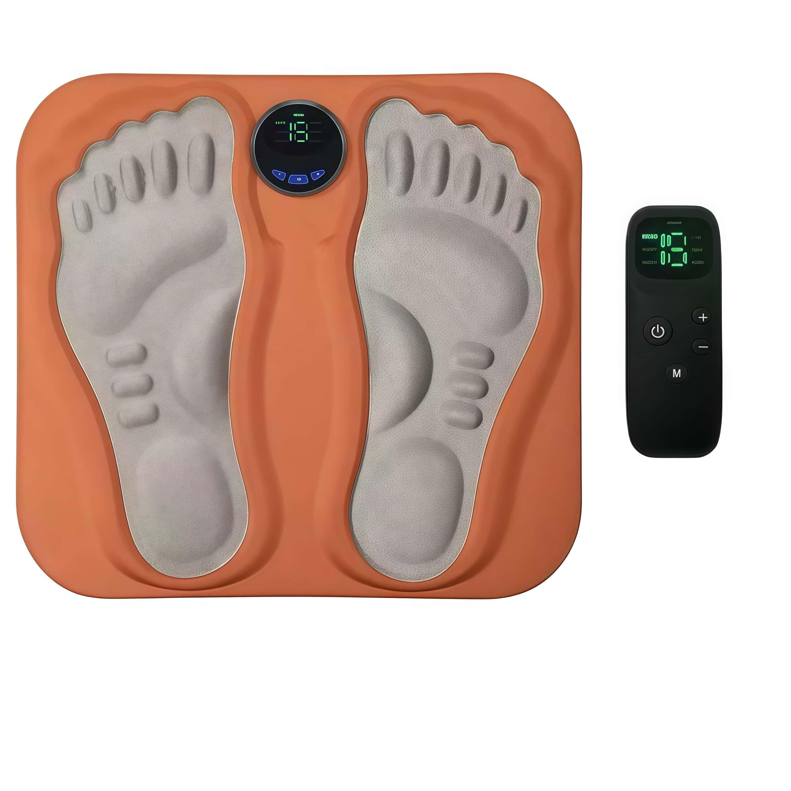 Orthoback ReNerv 3D EMS Fußmassagegerät mit Wärmefunktion, Fußmassage gegen Nervenschmerzen und Taubheit, Fussmassage Durchblutung Beine und Füße, Heating Foot Massager für Entspannung Zuhause