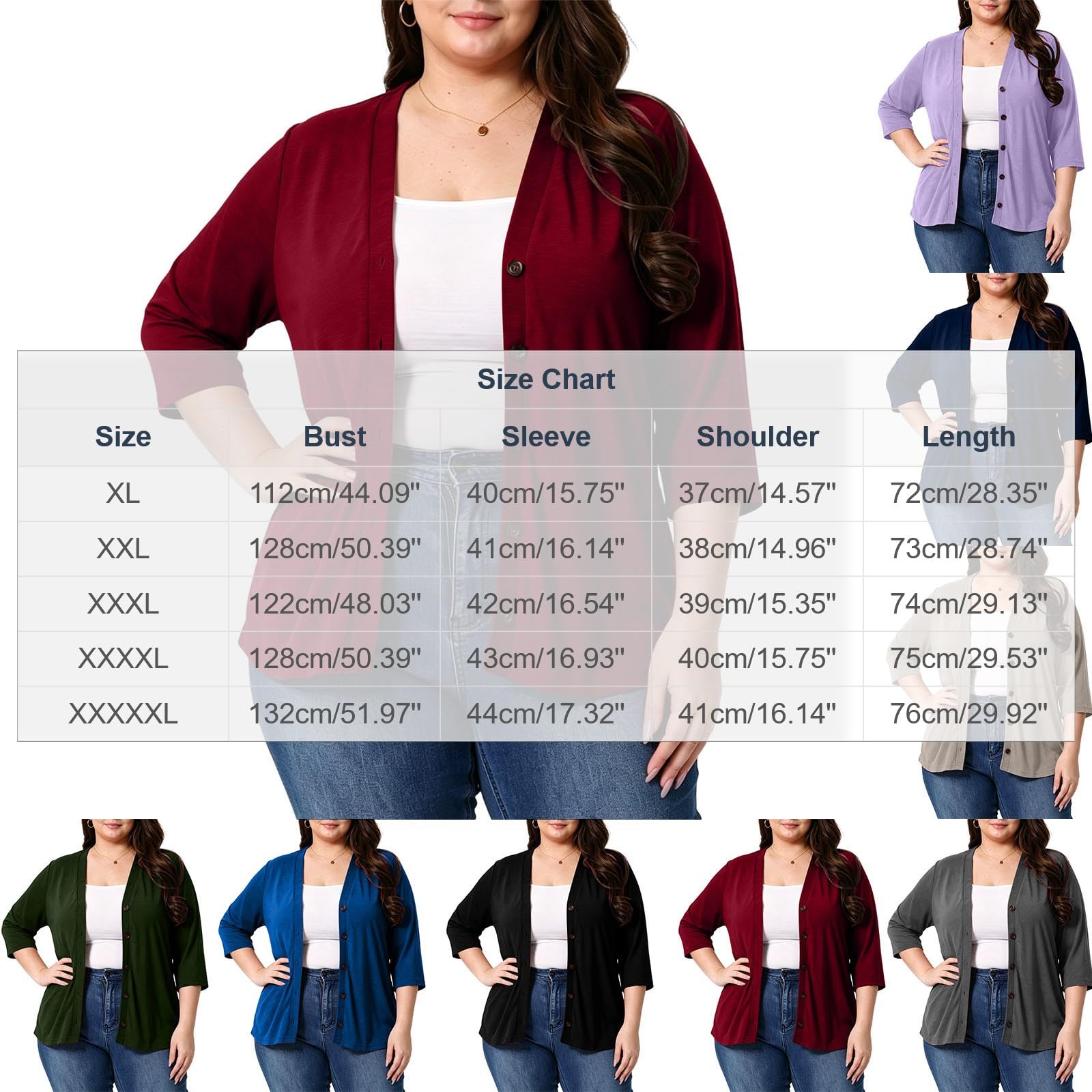 Strickjacke Damen Leichte Strickjacken Oversize Cardigan Elegant Strickjacke Große Größen Damen-Jacken Übergang Strickmantel Button-Down Outerwear Lässige Herbstmantel Klassisches Oberbekleidung