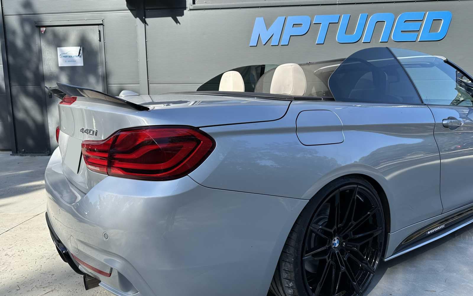 Spoiler posteriore per bagagliaio F33 PSM, nero lucido, per BMW Serie 4 2014-2019 Performance Tuning Cabrio 2 porte coupé 420i 428i 430i 435i 440i spoiler posteriore