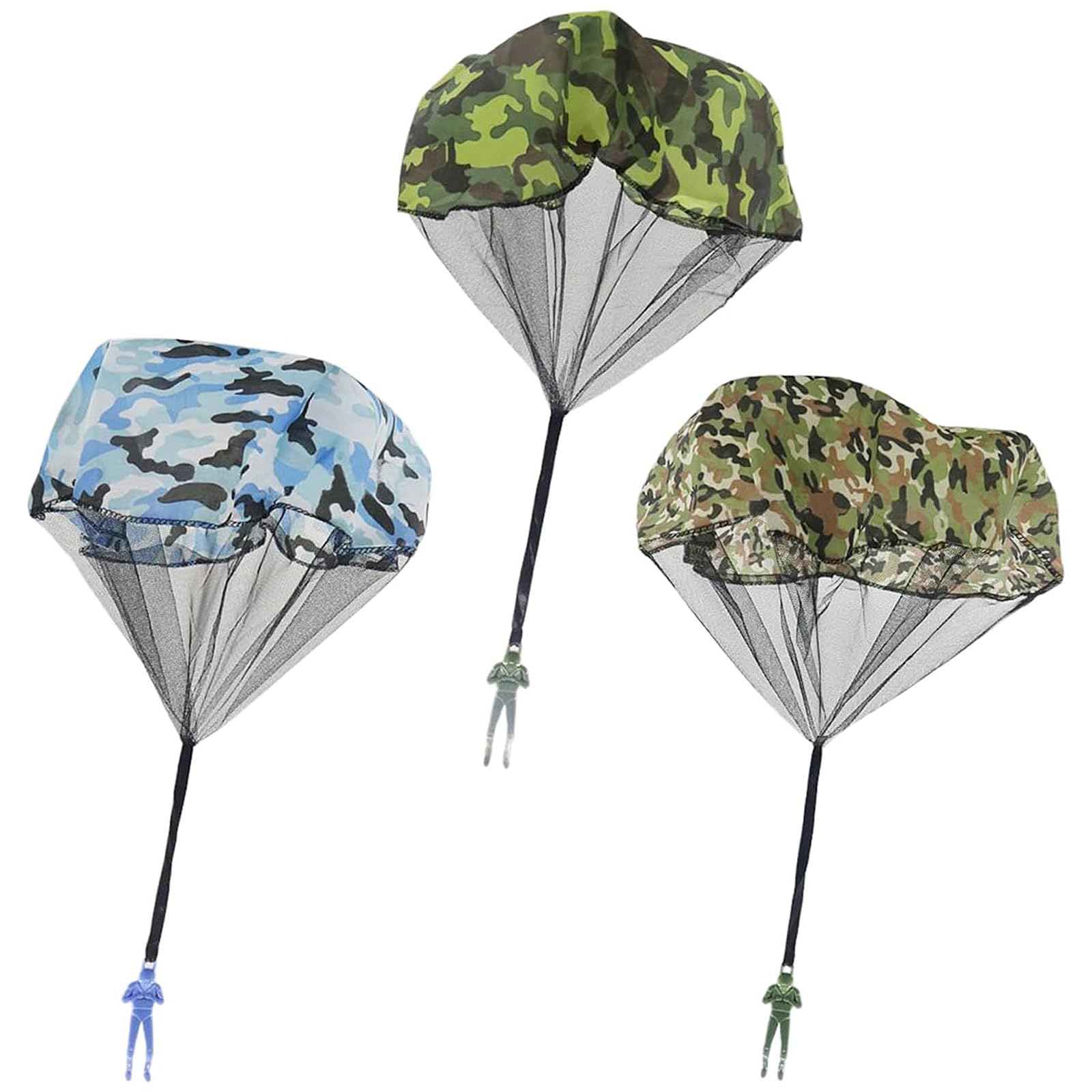 RSYHVG Hand Throw Parachute Set - Outdoor Flying Toys for Kids Ages 4-6, camouflage - Image 2