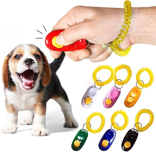 SunGrow 7-Pack Dog Clicker for Training with Wrist — alternate color or size variant on Amazon