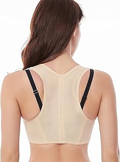 MAKINGTEC Posture Corrector Back Brace Support Bra Shaper for Women - Chest Brace Up X-Strap Vest Shapewear - Size L