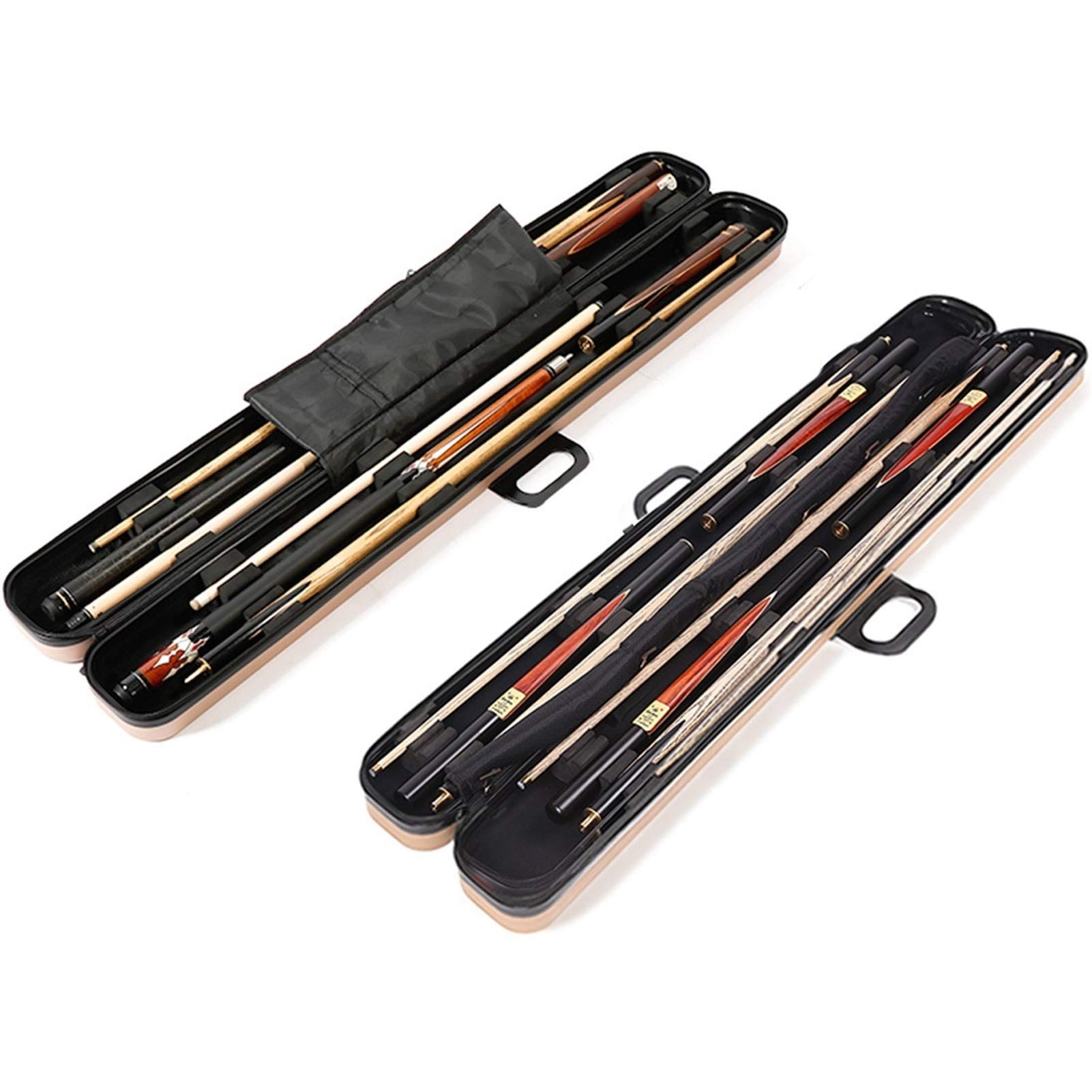 YRU 3/4 Snooker Fourreau de Queue de Billard, 122cm for Centre commun Queues Sac Accessoires-Maintient Billard 4 Pool Cue