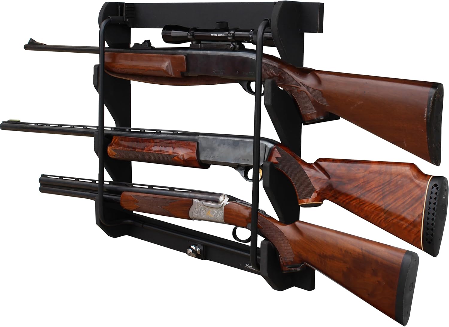 Amazon.com: Rush Creek Creations Indoor Wood Gun Rack for 3 Rifles or ...