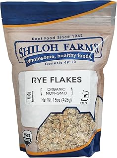 Shiloh Farms Organic Rye Flakes - 6 Count of 15 Oz | Rich and Nutty Flavor, Bulk Pack, Certified Organic